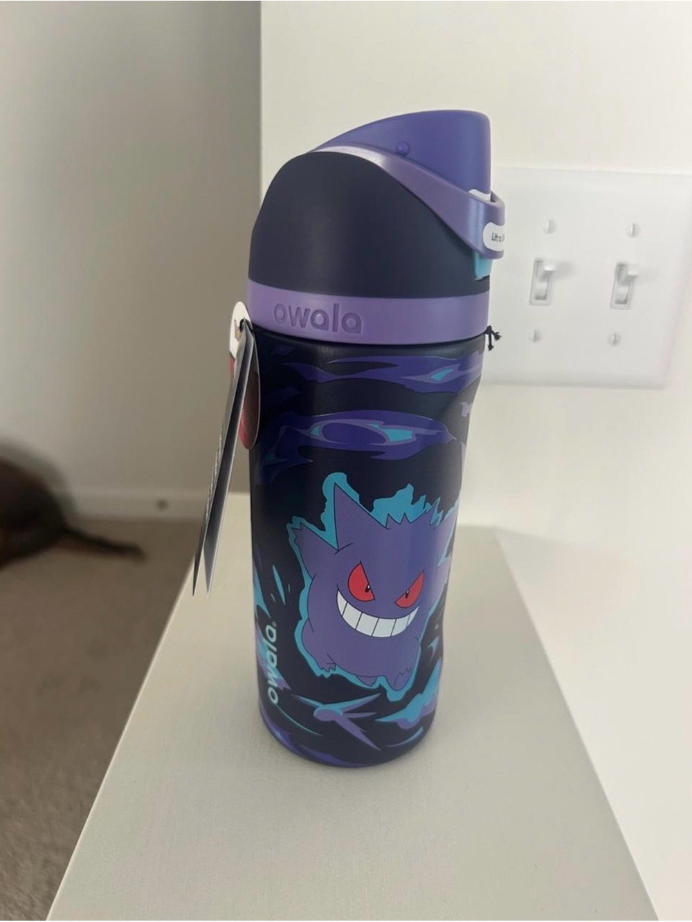 Owala Kids Purple Gengar Insulated Water Bottle with Flip Lid